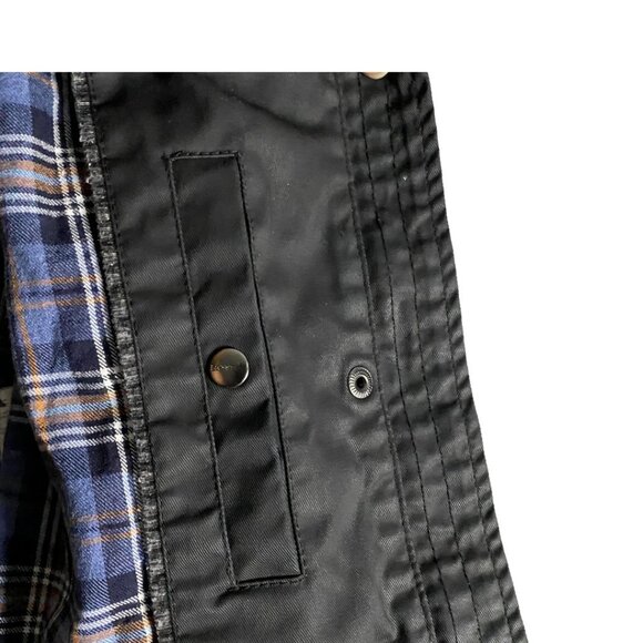 Esprit Women's Black Plaid Lined Full Zip Lightweight Jacket - Picture 8 of 10